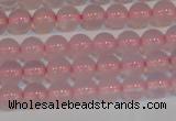 CAG7149 15.5 inches 4mm round pink agate gemstone beads