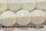 CAG7215 15.5 inches 14*14mm pumpkin white agate gemstone beads