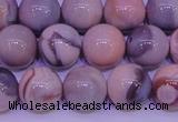 CAG7304 15.5 inches 12mm round red botswana agate gemstone beads