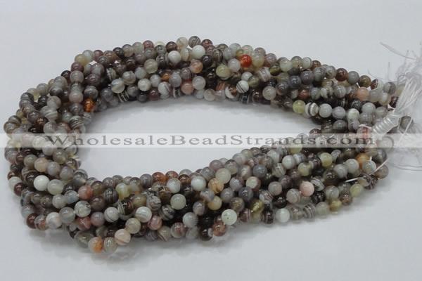 CAG735 15.5 inches 6mm round botswana agate beads wholesale