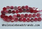 CAG7351 15.5 inches 14*15mm - 16*18mm octagonal dragon veins agate beads