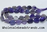 CAG7358 15.5 inches 18*20mm - 20*22mm octagonal dragon veins agate beads