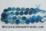 CAG7359 15.5 inches 18*20mm - 20*22mm octagonal dragon veins agate beads