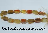 CAG7388 15.5 inches 15*20mm - 18*25mm freeform dragon veins agate beads