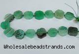 CAG7393 15.5 inches 22*25mm freeform dragon veins agate beads