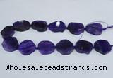 CAG7399 15.5 inches 25*25mm - 30*35mm freeform dragon veins agate beads