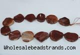 CAG7409 15.5 inches 25*30mm - 30*38mm freeform dragon veins agate beads