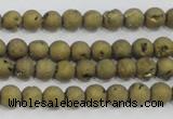 CAG7446 15.5 inches 6mm round plated druzy agate beads wholesale