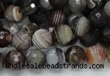 CAG745 15.5 inches 12mm faceted round botswana agate beads wholesale