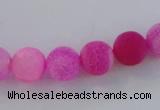 CAG7502 15.5 inches 4mm round frosted agate beads wholesale