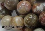 CAG768 15.5 inches 18mm round yellow agate gemstone beads wholesale