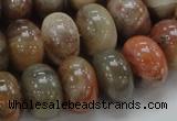 CAG771 15.5 inches 12*18mm rondelle yellow agate gemstone beads