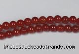 CAG7854 15.5 inches 2mm round red agate beads wholesale