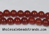 CAG7857 15.5 inches 6mm round red agate beads wholesale