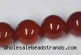 CAG7858 15.5 inches 20mm round red agate beads wholesale