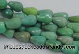 CAG7876 15.5 inches 8*10mm faceted teardrop grass agate beads