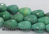 CAG7877 15.5 inches 10*14mm faceted teardrop grass agate beads