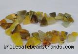 CAG8543 Top drilled 15*20mm - 25*30mm freeform dragon veins agate beads