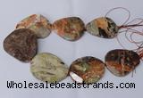 CAG8641 15.5 inches 45*50mm - 50*55mm freeform ocean agate beads