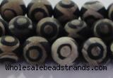 CAG8702 15.5 inches 10mm round matte tibetan agate gemstone beads