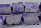 CAG9076 15.5 inches 15*17mm - 15*20mm tube dragon veins agate beads