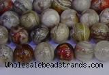 CAG9111 15.5 inches 6mm round Mexican crazy lace agate beads