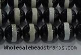 CAG9133 15.5 inches 8mm round tibetan agate beads wholesale