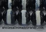 CAG9136 15.5 inches 14mm round tibetan agate beads wholesale