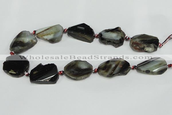 CAG933 16 inches rough agate gemstone nugget beads wholesale