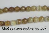 CAG936 16 inches 6mm round madagascar agate gemstone beads