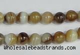 CAG937 16 inches 8mm round madagascar agate gemstone beads