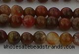 CAG9391 15.5 inches 6mm round red moss agate beads wholesale