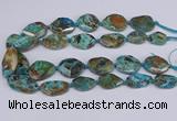 CAG9412 15.5 inches 20*25mm - 25*35mm freeform ocean agate beads