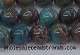 CAG9473 15.5 inches 8mm round blue crazy lace agate beads