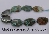 CAG9531 15.5 inches 35*45mm - 40*50mm freeform ocean agate beads