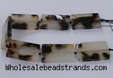 CAG9535 15.5 inches 35*55mm rectangle grey agate gemstone beads