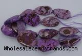 CAG9555 15.5 inches 40*50mm - 40*55mm freeform ocean agate beads