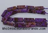 CAG9556 15.5 inches 20*40mm - 20*45mm rectangle ocean agate beads