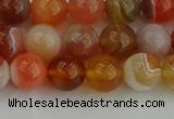 CAG9562 15.5 inches 8mm round red botswana agate gemstone beads