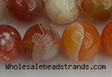 CAG9565 15.5 inches 14mm round red botswana agate gemstone beads