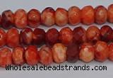 CAG9571 15.5 inches 4*6mm faceted rondelle crazy lace agate beads