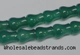 CAG959 15.5 inches 9*11mm vase-shaped green agate gemstone beads