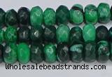 CAG9595 15.5 inches 5*8mm faceted rondelle crazy lace agate beads