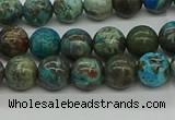 CAG9600 15.5 inches 6mm round ocean agate gemstone beads wholesale