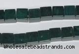 CAG961 15.5 inches 8*8mm cube green agate gemstone beads wholesale