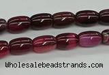 CAG9623 15.5 inches 8*12mm drum dragon veins agate beads wholesale