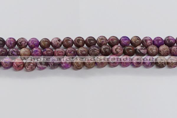 CAG9643 15.5 inches 12mm round ocean agate gemstone beads wholesale