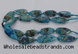 CAG9650 15.5 inches 20*40mm - 20*45mm freeform ocean agate beads