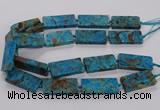 CAG9652 15.5 inches 20*40mm - 20*45mm rectangle ocean agate beads