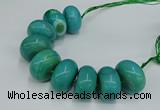 CAG9685 7.5 inches 20*35mm rondelle agate gemstone beads